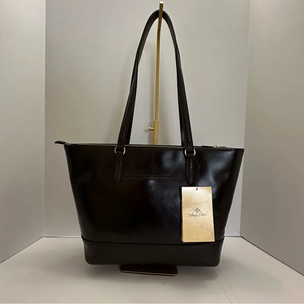 Violetti Tote by Patricia Nash – Timeless Tote in Distressed Chocolate Vintage L - Picture 3 of 8